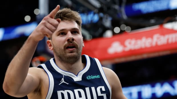 Dallas Mavericks superstar Luka Doncic against the Washington Wizards.
